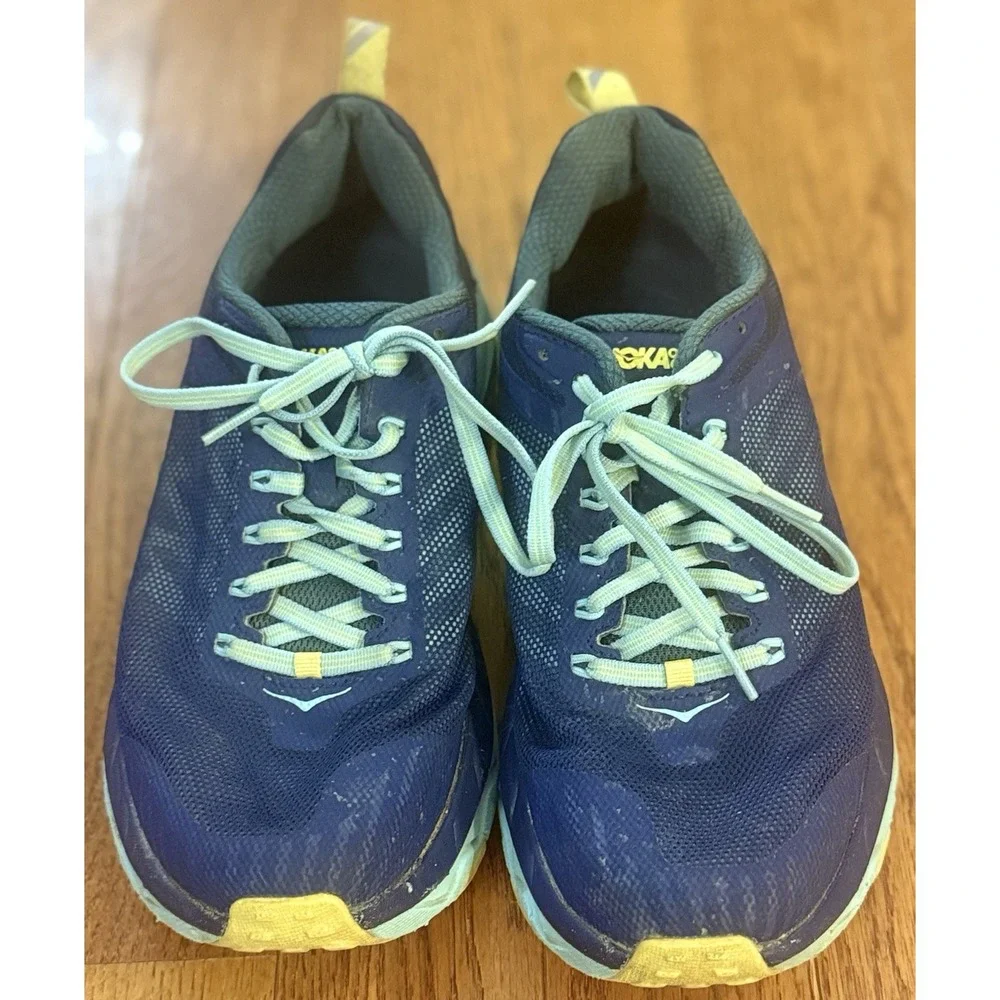 Hoka One One Challenger ATR 5 Womens 9 US Shoes Running Sneaker Blue Lace Up